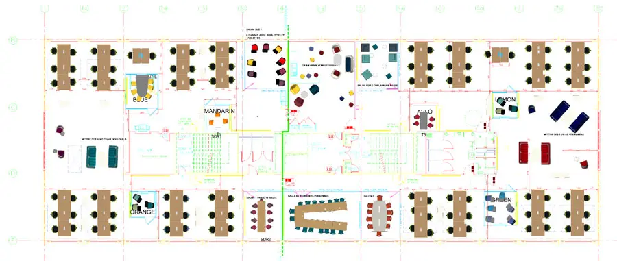 plan de bureau réalisé par PGDIS