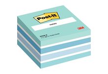 Cube de 450 post-it Aquarelle Bleu