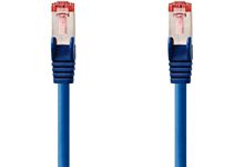 Câble RJ45 droit 6 S/FTP 1 mètre bleu
