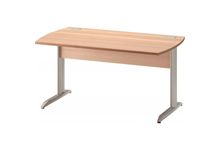 Table bureau pieds métal L120 cm Jazz+ Hêtre