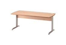 Table bureau pieds métal L140 cm Jazz+ Hêtre