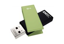 Clé USB Emtec Brick 2.0 C350 64 go vert