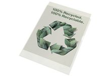 Boite de 100 pochettes coin en polypropylène recyclé, incolore