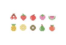 Sac de 1500 aquaperles et 10 modèles, fruits 3 x 3mm, en 5 coloris assortis