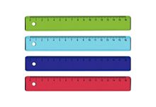 Lot de 36 règles en plastique 16cm coloris assortis