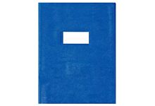 Paquet de 10 protèges-cahier luxe opaque avec rabats épaisseur 22/100ème 17x22 cm PVC cristal bleu