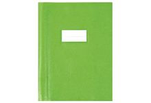 Paquet de 10 protèges-cahier luxe opaque avec rabats épaisseur 22/100ème 17x22 cm PVC cristal vert