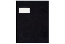 Paquet de 10 protèges-cahier épaisseur 21/100ème 17x22 cm PVC noir