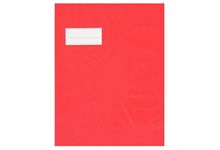 Paquet de 10 protèges-cahier épaisseur 21/100ème 17x22 cm PVC rouge