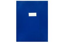 Paquet de 10 protèges-cahier épaisseur 21/100ème 24x32cm PVC bleu