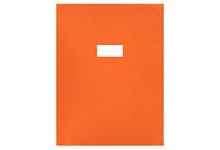 Paquet de 10 protèges-cahier épaisseur 21/100ème 24x32cm PVC orange
