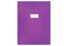 Paquet de 10 protèges-cahier épaisseur 21/100ème 24x32cm PVC violet