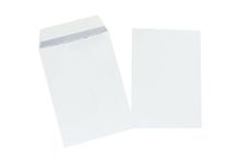 Boîte de 250 pochettes vélin blanc C4 229x324 90g/m² bande de protection