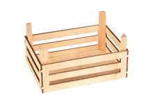 Lot de 3 cagettes vides en bois