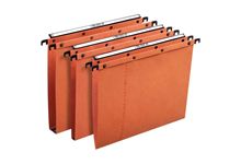 Paquet de 25 dossiers suspendus AZO Ultimate orange pour tiroir dos fond 15 mm
