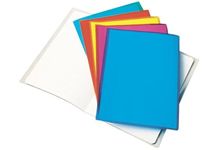 Protège cahier en PVC cristal , format 21 x 29.7 cm. Qualité standard, épaisseur 12/100ème. Coloris Bleu