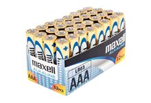 Paquet de 32 piles alcaline maxel LR03 AAA