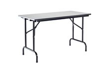 Table pliante L120xP60cm gris clair