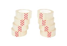 Lot de 8 rouleaux adhésifs transparents 19mmx33m