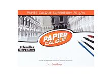 Paquet de 10 feuilles de papier calque 24x32cm 70g