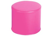 Pouf rond en PVC diamètre 30cm fuschia