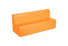 Canapé en PVC 110x40x45 orange