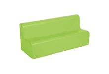 Canapé 3 places en mousse avec housse en PVC vert
