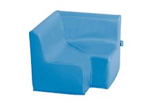 Chauffeuse angle 90° PVC bleu