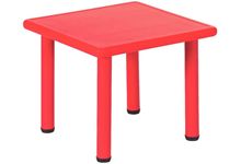 Table Carrée 60 x 60 4 places rouge.