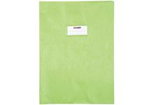 Protège-cahier en PVC épaisseur 21/100ème format 21 x 29,7 cm coloris vert clair.
