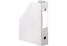 Porte-revues OXFORD en PVC dos 10cm blanc