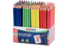 Classpack de 144 crayons de couleur triangulaires pointe large assortis