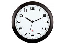 Horloge silencieuse diamètre 30cm noire