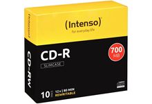 Paquet de 10 CD-R imprimables Intenso 700 Mo