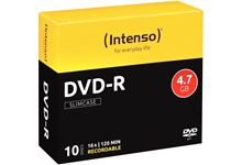 Paquet de 10  DVD-R Intenso 4,7 Go