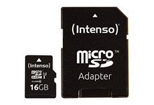 Carte mémoire Intenso micro SD UHS I Professionnel 16 GO