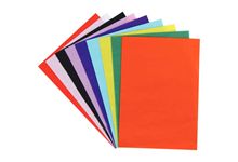 Paquet de 26 feuilles de papier de soie 50 x 70 cm orange