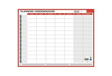 Planning rigide hebdomadaire et annuel 32x42cm