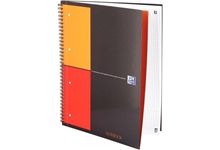 Cahier à reliure intégrale NOTEBOOK format A4+ quadrillé 5x5, 160 pages perforées