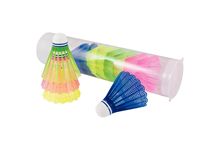 Tube de 12 volants badminton coloris assortis