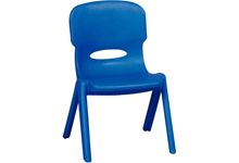 Chaise en polypropylène 24cm bleue
