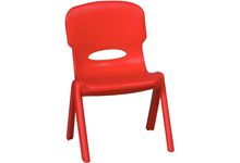 Chaise en polypropylène 24cm rouge