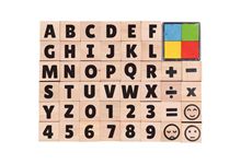 Set de 44 tampons alphabet/chiffre + encreur