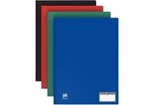 Carton de 10 protège-documents MEMPHIS 30 pochettes fixes 60 vues couleurs vives assorties