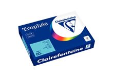 Ramette de 500 feuilles de papier 80g de format A4 bleu alizé TROPHEE CLAIREFONTAINE