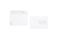 Boîte de 500 enveloppes vélin blanches C5 162x229 90g/m² fenêtre 45x100 bande de protection