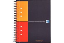 Cahier à reliure intégrale NOTEBOOK format A5+ quadrillé 5x5, 160 pages perforées