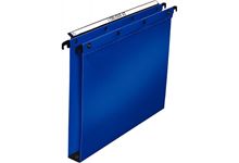 Paquet de 10 dossiers suspendus pour tiroirs en polypropylène dos 30 mm coloris bleu