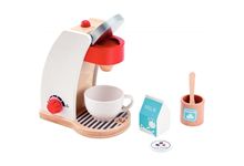 Machine à expresso en bois blanc + accessoires