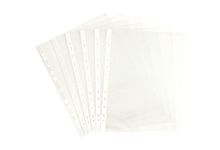 Carton de 500 pochettes perforées en polypropylène 5/100ème aspect grainé format A4 à classer